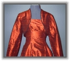 OrangeWithJacket * 1950s Orange Silk